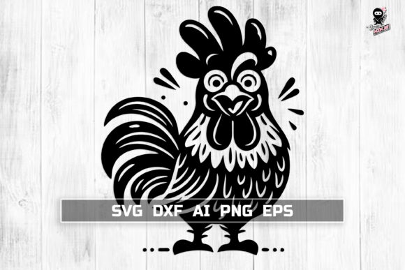 Download Silly Rooster SVG, Funny Farm Animal - Premium Resources