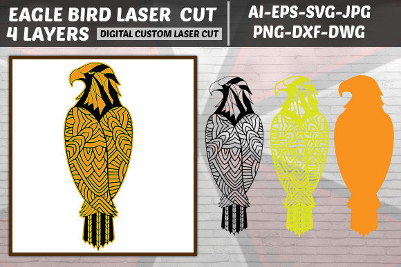 Download Multilayer Laser Cut Bird SVG - Premium Bundle